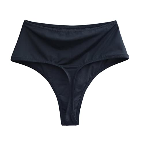 FUOPJH Bikinihose für Damen, hohe Taille, Bademode, Übergröße, Tanga, schwarz, brasilianisch, frecher Badeanzug, Biquini, große Größe von FUOPJH