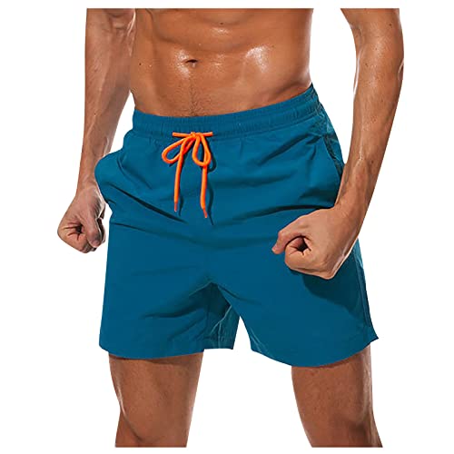 Badehose Für Herren Mit Innennetz Badeshorts Männer Sommer Schwimmhose Kurz Atmungsaktiv Badehosen Boxer Schwimmshorts Mit Gummizug Strandshorts Schnelltrocknend Strandhose Einfarbig Mit Taschen von FUPODD
