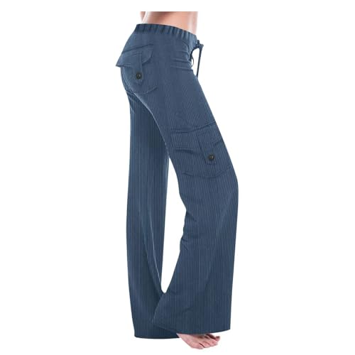 Cordhose Damen Weites Bein Cargohose Damen Baggy Jogginghose Damen Lang Sporthose Damen Yogahose Damen Freizeithose Frauen Trainingshose Arbeitshose Palazzo Hose Damen Elegant Hosen Damen von FUPODD
