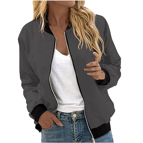 Damen-Jacken Sommer Jacke Damen Winter Winterjacke Damen Dünne Wintermantel Damen Solid Blumenmuster Mantel Damen Winter Sweatjacke Damen Grosse Grössen Übergangsjacke Damen Softshelljacke von FUPODD