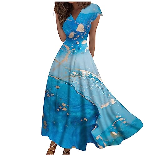 Damen Kleider Elegant Boho-Kleid Sommerkleid Damen Leicht Und Luftig Korsett Kleid Für Hochzeit Als Gast Strandkleider Leichte Luftige Sommerkleider A Linie Weisses Brautkleid Standesamt von FUPODD