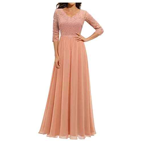 FUPODD Brautjungfernkleid Festlich Prom Ballkleid High Waist Brautkleid Festliches Spitzen Brautjungfernkleider Mit Ärmel Halbärmeliges Mit Rüschen Saum Rockabilly Kleider Herzausschnitt Vintage FUPODD Brautjungfernkleid Festlich Prom Ballkleid High Waist Brautkleid Festliches Spitzen Brautjungfernkleider Mit Ärmel Halbärmeliges Mit Rüschen Saum Rockabilly Kleider Herzausschnitt Vintage von FUPODD