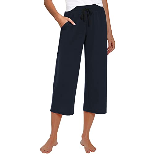 FUPODD Caprihose Damen mit Kordelzug Freizeithose Sporthose Lang Gerades Bein Damen Sommer 7/8 Chinohose Derbe Sweatpant Sommerhose Leicht Bequem Pumphose Damen Kurz Mit Taschen FUPODD Caprihose Damen mit Kordelzug Freizeithose Sporthose Lang Gerades Bein Damen Sommer 7/8 Chinohose Derbe Sweatpant Sommerhose Leicht Bequem Pumphose Damen Kurz Mit Taschen von FUPODD