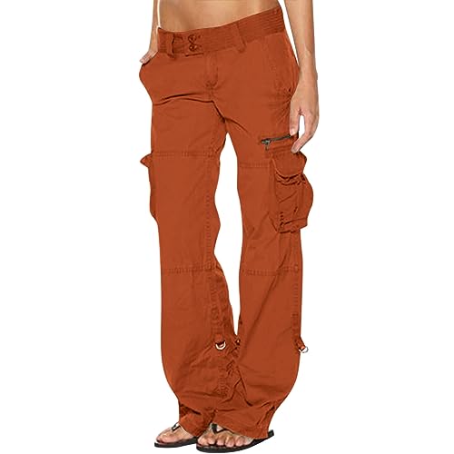 FUPODD Cargohose Damen Baggy Jogginghose Damen Weites Bein Freizeithose Damen Mit Taschen Sporthose Trainingshose Winter Jogginghosen Hosen Elegant Fahrradhose Lang Laufhose von FUPODD
