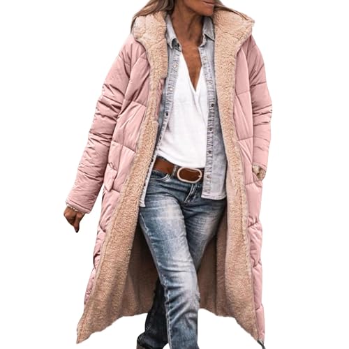 FUPODD Damen-Steppmäntel Winterjacken Wintermantel Steppmantel Leicht Puffer Jacke Steppmantel Winterjacke Warm Outdoor Jacken Mantel Elegant Damen-Jacken Winter Skijacke Daunenmantel Daunenjacke von FUPODD