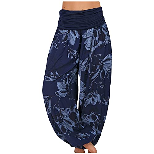 FUPODD Haremshose Pumphose Hohe Taile Pluderhose Bequeme Freizeithose Chiffon Aladinhose Große Größen Luftige Hose Print Yogahose Elastisch Bund Baggy Hosen Frauen Lounge Hose Druck FUPODD Haremshose Pumphose Hohe Taile Pluderhose Bequeme Freizeithose Chiffon Aladinhose Große Größen Luftige Hose Print Yogahose Elastisch Bund Baggy Hosen Frauen Lounge Hose Druck von FUPODD