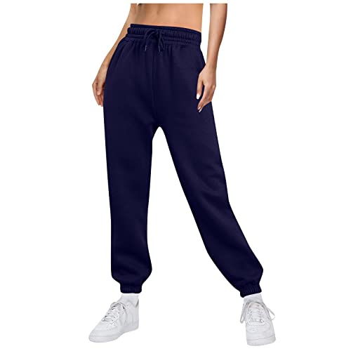 FUPODD Jogginghose Damen Baggy Luftige Sporthose Damen Lang mit Kordelzug Outdoorhose Damen Stretch Streetwear Weite Trainingshose Damen Schwarze Wanderhose Damen Herbst Trainings Freizeithose von FUPODD