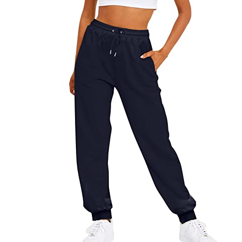 FUPODD Jogginghose Damen Baggy Luftige Sporthose Damen Lang mit Kordelzug Outdoorhose Damen Stretch Streetwear Weite Trainingshose Damen Schwarze Wanderhose Damen Herbst von FUPODD