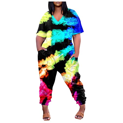 FUPODD Jumpsuit Damen Sommer Kurz Hosenanzug Damen Elegant Oversize Overall Romper Kurz Jumpsuit Arbeitshose Latzhose Boho Romper Große Größen Overall mit Taschen Onesie Latzhose Woman üBergrösse FUPODD Jumpsuit Damen Sommer Kurz Hosenanzug Damen Elegant Oversize Overall Romper Kurz Jumpsuit Arbeitshose Latzhose Boho Romper Große Größen Overall mit Taschen Onesie Latzhose Woman üBergrösse von FUPODD