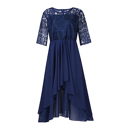 FUPODD Kleid Hochzeitsgast Damen Langes Sommerkleid Damen Lange Abendkleider Weißes Etuikleid Elegant Cocktailkleid Festliche Kleider Luftig Abendkleider Elegant Schwarzes Festliches Kleid Hochzeit von FUPODD