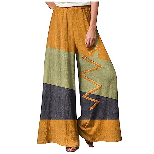 FUPODD Marlenehose Damen Elegant Hohe Taille Sommerhose Damen Leicht Freizeithosen mit Gummizug Hosen Sommer Lang Weites Bein Schlaghose Stoff Große Größen Gestreifte Wickelhose Schnittmuster FUPODD Marlenehose Damen Elegant Hohe Taille Sommerhose Damen Leicht Freizeithosen mit Gummizug Hosen Sommer Lang Weites Bein Schlaghose Stoff Große Größen Gestreifte Wickelhose Schnittmuster von FUPODD