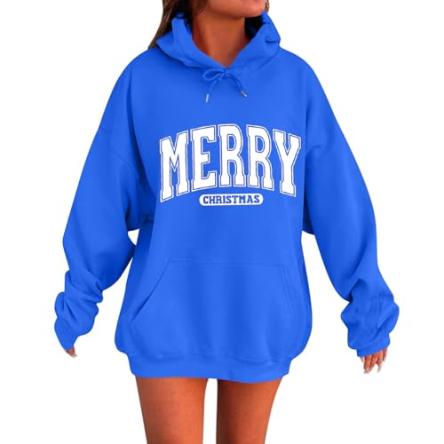 FUPODD Pullover Weihnachten Hoodie Damen Langarm Bequemes Weihnachtspullover 3D Druck Lustig Kapuzenpullover Weihnachts Lustiger Langarmshirt Pullover Unisex Winter Tops Festlich Oberteile Lässiger von FUPODD