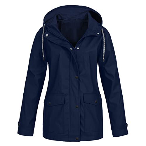 FUPODD Regenjacke Damen Atmungsaktiv Regenjacke Motorrad Regenjacke Damen Faltbar Leichte Sommer-Regenjacke Wasserdicht Regenjacke Dünn Leichte Regenjacke Damen Wasserdicht Atmungsaktiv Sommer von FUPODD