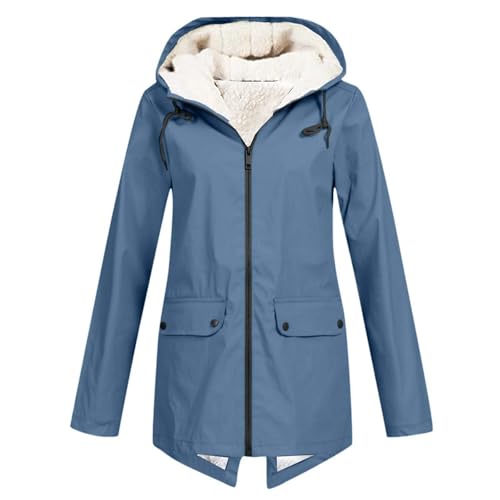 FUPODD Regenmantel Damen Wasserdicht Skijacke Damen Winter Regenjacke Damen Wasserdicht Atmungsaktiv Puffer Jacke Damen Sportjacke Damen Winterjacke Damen Kurz Daunenjacke Damen Winter Damen Jacken von FUPODD
