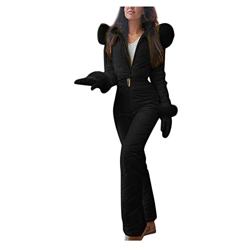 FUPODD Skianzug Damen 2 Teilig - Snowboardjacke Winterjacke Wasserdicht Skijacke Skihose - Skianzüge Für Damen Snowboardhose von FUPODD