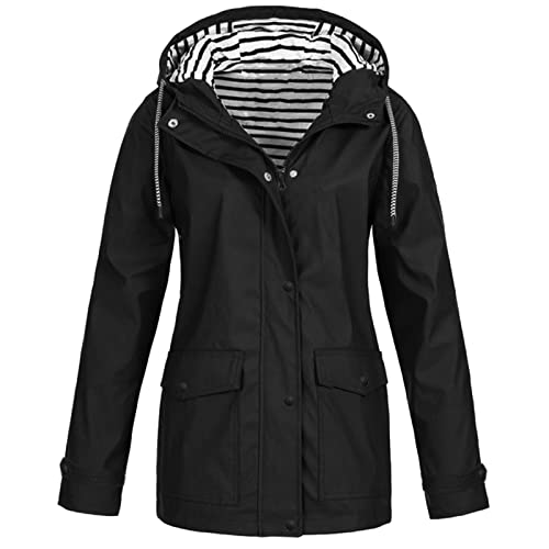 FUPODD Softshelljacke Damen Wasserdicht Atmungsaktiv übergangsjacke Damen FrüHling Radjacke Damen Regenponcho Damen Wasserdicht Windjacke Damen Leicht Winterjacke Damen Sweatjacke Damen Hoodie Damen von FUPODD