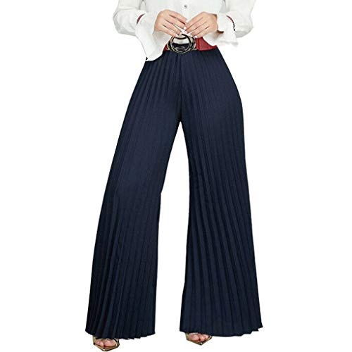 FUPODD Sommerhose Damen Leicht Marlenehose Stylische Wide Leg Hosen Mit Gummizug Plissee Hose Damen Elegant Palazzo Hose Breite Bein Business Hosen Hohe Taile Freizeithose Frauen Zerfranzt FUPODD Sommerhose Damen Leicht Marlenehose Stylische Wide Leg Hosen Mit Gummizug Plissee Hose Damen Elegant Palazzo Hose Breite Bein Business Hosen Hohe Taile Freizeithose Frauen Zerfranzt von FUPODD