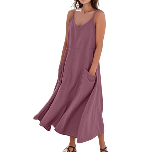 FUPODD Sommerkleid Damen Lang Tunika Kleider Damen Sommer Elegante Strandkleid Maxikleid Sommer Boho Musselin Kleid Sommerkleider Leicht Und Luftig Leinenkleid Strandkleider Blusenkleid Elegant FUPODD Sommerkleid Damen Lang Tunika Kleider Damen Sommer Elegante Strandkleid Maxikleid Sommer Boho Musselin Kleid Sommerkleider Leicht Und Luftig Leinenkleid Strandkleider Blusenkleid Elegant von FUPODD