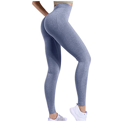 FUPODD Sport Leggings,Po Push-Up Hose Sport Leggings Damen Booty Scrunch Leggings High Waist Blickdicht Nahtlos Sporthose Eng Einfarbig Sportleggings Hose Große Größen Fitnesshose Langgrösse von FUPODD