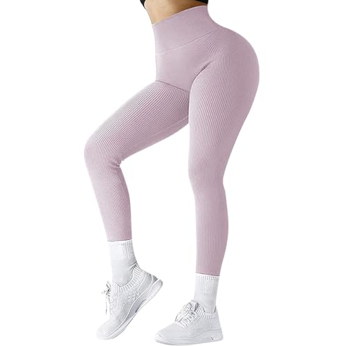 FUPODD Sportleggins Damen Lang Booty Scrunch Jazzpants Damen Lang Yogahose Damen Lang Sportleggings Hose Für Damen Shape Jogginganzug Damen Baumwolle Jogpants Elegant Push Up Leggings Damen Po von FUPODD