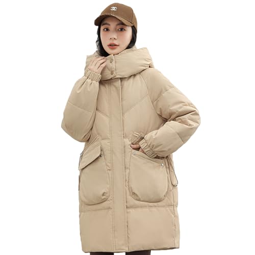 FUPODD Steppmantel Damen Winter Daunenjacke Damen Winter Damen Jacken Winterjacken Für Damen Wintermantel Damen Elegant Warme Winterjacke Damen Steppjacke Damen Winter Mantel Damen Winter von FUPODD