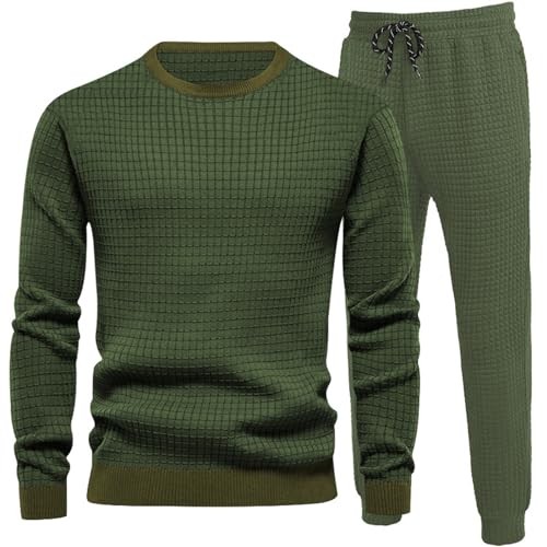Trainingsanzug Oberteil Herren Sportanzug Lang Sportbekleidung Streatwear Trainingsanzüge Herren Für Fußball Jogginganzug Zweiteiler Elegant Anzug Regular Fit Stretch Hausanzug Warm Winter von FUPODD