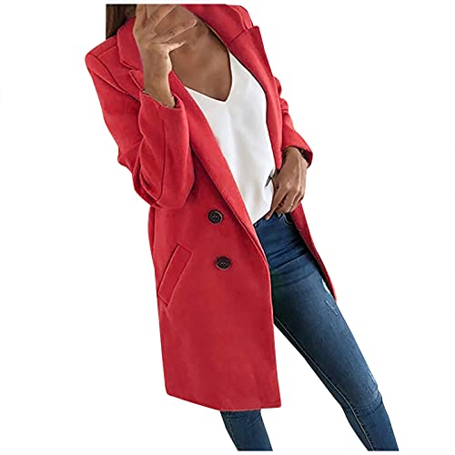FUPODD Winterjacke Damen Warm Gefüttert Wintermantel Damen Tailliert Trench Coat Women Winter Wollmantel Damen Warm Winterjacke Damen Lang Warm Gefüttert Damen Wintermantel Wolle Mantel Damen Elegant FUPODD Winterjacke Damen Warm Gefüttert Wintermantel Damen Tailliert Trench Coat Women Winter Wollmantel Damen Warm Winterjacke Damen Lang Warm Gefüttert Damen Wintermantel Wolle Mantel Damen Elegant von FUPODD