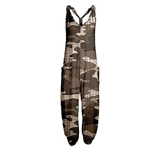 FUPODD Women'S Jumpsuits & Playsuits Playsuit Vintage Off Shoulder Jumpsuit Kurz Sommer Locker Onesie Kuschelig ärmelloser Einfarbiger Overall Damen Jumpsuit Elegant Latzhose Weites Bein von FUPODD