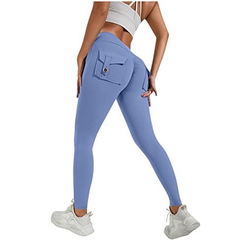 FUPODD Yogahose Damen Lang Jogginghose Damen Langgröße Homewear Hose Damen Damen High Waist Yoga Damen Sportleggings Hose Für Damen Sport Leggings Booty Scrunch Freizeithose Baumwolle Bootcut von FUPODD