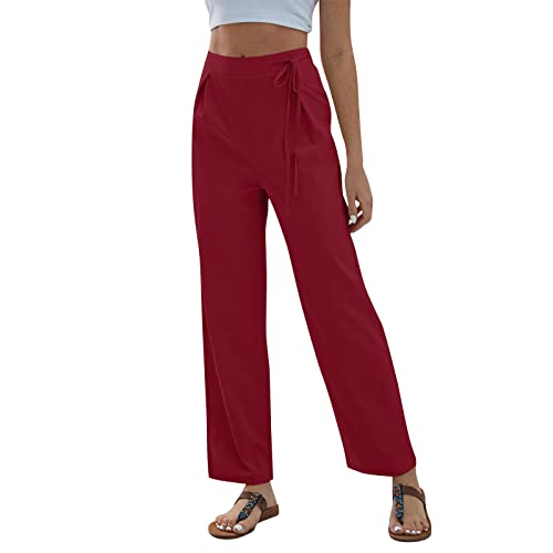Freizeithose Lang Mit Seitentasche Stoffhose Damen Sommer Leicht Damen Weite Beine Hose Sommer Loose Damen Hosen Stretch Sommerhosen Leicht Und Luftig 7/8 Caprihose Sommer Gummizug Freizeithose Lang Mit Seitentasche Stoffhose Damen Sommer Leicht Damen Weite Beine Hose Sommer Loose Damen Hosen Stretch Sommerhosen Leicht Und Luftig 7/8 Caprihose Sommer Gummizug von FUPODD