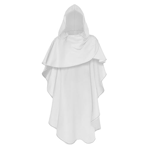 Halloween Kostüm Umhang Mit Kapuze Mantel Asymmetrisch Winter Für Herren Und Damen Cape Mittelalter Vampir Kostüm Erwachsene Umhänge Frauen Für Halloween Karneval Maskerade Und Partys von FUPODD