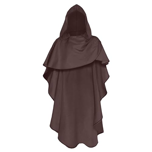 Halloween Kostüm Umhang Mit Kapuze Mantel Asymmetrisch Winter Für Herren Und Damen Cape Mittelalter Vampir Kostüm Erwachsene Umhänge Frauen Für Halloween Karneval Maskerade Und Partys von FUPODD