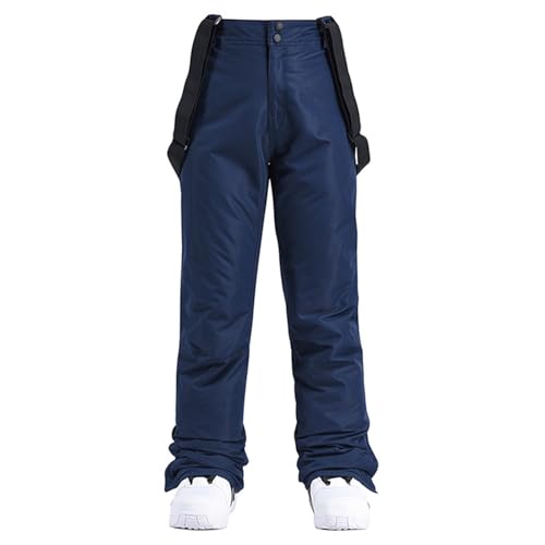 Herren Skihose Gefüttert Warm Abnehmbaren Schneehose Hosenträgerhose Mit Verstellbarer Träger Snowboardhose Outdoorhose Winter Overall Winddichte Schneehose Mit Verstellbaren Trägern von FUPODD