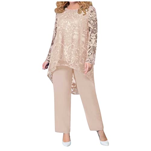 Hosenanzug Damen Festlich Elegant 2 Teiler Hosenanzug Damen Hochzeit Brautmutter Chiffon Abendanzug Sets Frauen Cocktail Party Vintage Zweiteiler Shirt Und Hose Weites Bein Anzughose Hosenanzug Damen Festlich Elegant 2 Teiler Hosenanzug Damen Hochzeit Brautmutter Chiffon Abendanzug Sets Frauen Cocktail Party Vintage Zweiteiler Shirt Und Hose Weites Bein Anzughose von FUPODD