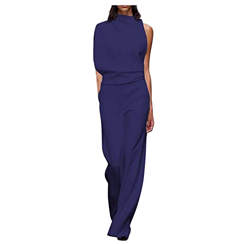 Jumpsuit Damen Elegant Festlich Hosenanzug Lang Weites Bein Einteiler Für Hochzeit Jumpsuits Sommer Lange Beine Overall Festlicher Playsuit Frauen Hochzeitsgäste Eleganter Onesie Einfarbig von FUPODD