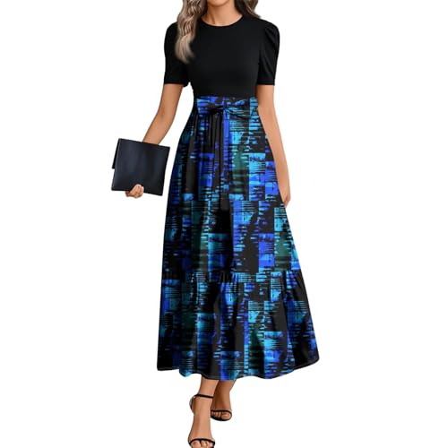Kleid Damen Sommer Etuikleid Sommerkleid Damen Leicht Und Luftig Partykleid Strandkleider T Shirt Kleid Schwangerschaftskleid Leichte Luftige Sommerkleider A Linie Brautkleid Standesamt von FUPODD