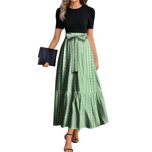 Kleid Damen Sommer Etuikleid Sommerkleid Damen Leicht Und Luftig Partykleid Strandkleider T Shirt Kleid Schwangerschaftskleid Leichte Luftige Sommerkleider A Linie Brautkleid Standesamt von FUPODD