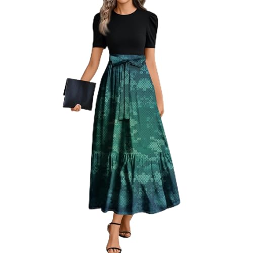 Kleid Damen Sommer Etuikleid Sommerkleid Damen Leicht Und Luftig Partykleid Strandkleider T Shirt Kleid Schwangerschaftskleid Leichte Luftige Sommerkleider A Linie Brautkleid Standesamt von FUPODD