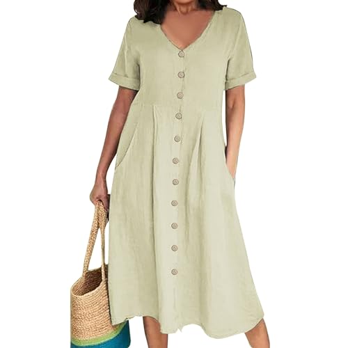 Kleid Damen Sommer Lang Party Strandmode Lange Boho-Kleid Sommerkleider Festkleider Für Damen Elegante Kleider Business Vokuhila Kleid A Linien Ibiza Style Baumwollkleid Elegantes Abikleid Kleid Damen Sommer Lang Party Strandmode Lange Boho-Kleid Sommerkleider Festkleider Für Damen Elegante Kleider Business Vokuhila Kleid A Linien Ibiza Style Baumwollkleid Elegantes Abikleid von FUPODD