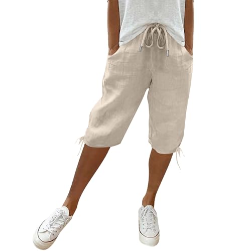Kurze Hose Damen Freizeithose Damen Sommerhose Damen Leicht Kurz Caprihose Damen Mit Gummizug Shorts Damen Lockere Musselin Hose Mit Taschen 3/12 Stoffhose Strandhose Plissee Hose Dreiviertel Hose Kurze Hose Damen Freizeithose Damen Sommerhose Damen Leicht Kurz Caprihose Damen Mit Gummizug Shorts Damen Lockere Musselin Hose Mit Taschen 3/12 Stoffhose Strandhose Plissee Hose Dreiviertel Hose von FUPODD