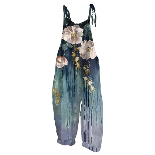 Latzhosen Für Damen Seiten Tasche Jumpsuit Eleganter Jumpsuits Hippie Overall Blumen Latzhose Floral Playsuit Ärmellos Romper Lässiger Overalls Oversize Onesie Vintage Einteiler Gestreift Latzhosen Für Damen Seiten Tasche Jumpsuit Eleganter Jumpsuits Hippie Overall Blumen Latzhose Floral Playsuit Ärmellos Romper Lässiger Overalls Oversize Onesie Vintage Einteiler Gestreift von FUPODD