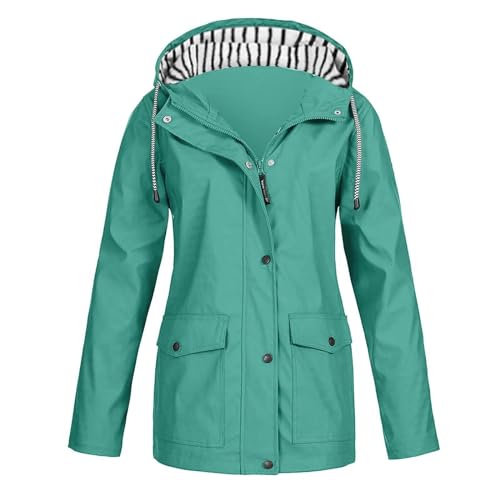 Leichte Regenjacke Damen Regenjacke Damen Große Größen Regenjacke Damen Leicht Regenjacke Damen Schwarz Regenjacke Ultraleicht Damen Fahrrad Regenjacke Atmungsaktiv Damen Regenjacke Grosse Groessen von FUPODD