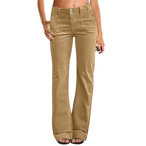 Schlaghose Damen für Office Chino Hose Cargohose Damen Flared Einfarbig Arbeitshose Damen Bell Bottom Freizeithose Damen Bootcut Palazzo Hose Damenhosen Elegant Marlene Hosen Damen Bequeme Schlaghose Damen für Office Chino Hose Cargohose Damen Flared Einfarbig Arbeitshose Damen Bell Bottom Freizeithose Damen Bootcut Palazzo Hose Damenhosen Elegant Marlene Hosen Damen Bequeme von FUPODD
