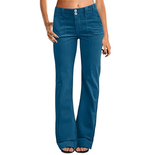 Schlaghose Damen für Office Chino Hose Cargohose Damen Flared Einfarbig Arbeitshose Damen Bell Bottom Freizeithose Damen Bootcut Palazzo Hose Damenhosen Elegant Marlene Hosen Damen Bequeme Schlaghose Damen für Office Chino Hose Cargohose Damen Flared Einfarbig Arbeitshose Damen Bell Bottom Freizeithose Damen Bootcut Palazzo Hose Damenhosen Elegant Marlene Hosen Damen Bequeme von FUPODD