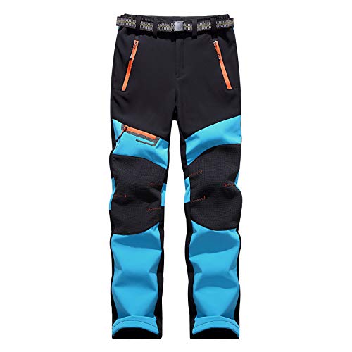 Skihose Damen Winter Wanderhose Winddicht Warm Schneehose Verdickte Trekkinghose Snowboardhose Wasserdicht Softshell Ski Hosen Funktionshose Outdoor Arbeitshose Frauen Reißverschlusstaschen von FUPODD