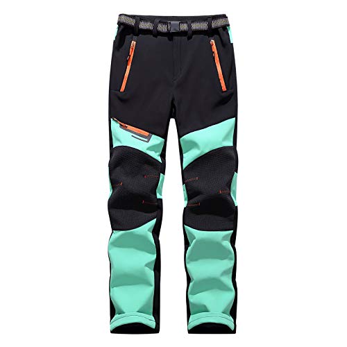 Skihose Damen Winter Wanderhose Winddicht Warm Schneehose Verdickte Trekkinghose Snowboardhose Wasserdicht Softshell Ski Hosen Funktionshose Outdoor Arbeitshose Frauen Reißverschlusstaschen von FUPODD