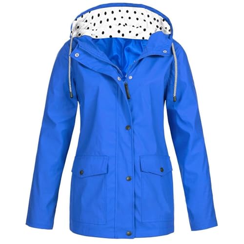 Softshelljacke FüR Damen Leichte Regenjacke Damen Wasserdicht Atmungsaktiv Regenjacke Faltbar Regenponcho Festival Zubehör Regenjacke Damen Regenponcho Damen Sommerjacke Damen Trenchcoat Damen Kurz von FUPODD