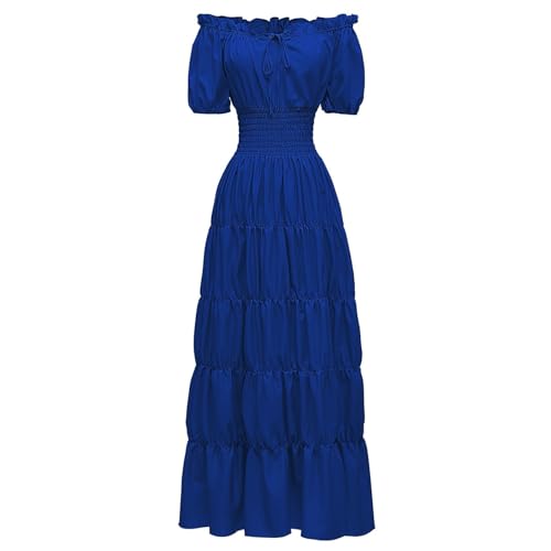 Sommerkleid Damen Abendkleider Lang Elegant Faschingskostüme Kleider Mittelalter Maxi Kleid Karneval Kostüm Cocktailkleid Frauen Renaissance Ballkleid Hochzeit Party Abschlusskleid Fasching Sommerkleid Damen Abendkleider Lang Elegant Faschingskostüme Kleider Mittelalter Maxi Kleid Karneval Kostüm Cocktailkleid Frauen Renaissance Ballkleid Hochzeit Party Abschlusskleid Fasching von FUPODD