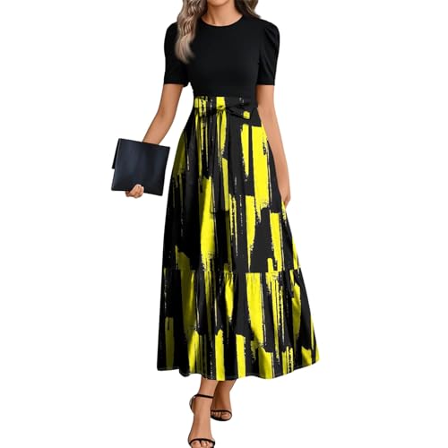 Sommerkleider Damen Leicht Und Luftig Elegant Strandkleid Lang Damenkleider Sommer A Linien Blusenkleid Festlich Prinzessin Kleid Für Hochzeit Als Gast Vintage Boho-Kleid Große Größen Lange Sommerkleider Damen Leicht Und Luftig Elegant Strandkleid Lang Damenkleider Sommer A Linien Blusenkleid Festlich Prinzessin Kleid Für Hochzeit Als Gast Vintage Boho-Kleid Große Größen Lange von FUPODD