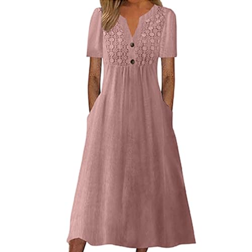 Sommerkleider Damen Leicht Und Luftig Italienische Kleider Elegant Leichte Infinity Umstandskleid Kleid A Linie Luftige Strandkleid Damen Große Größen Sommerkleidung Multiway Lange Schicke von FUPODD